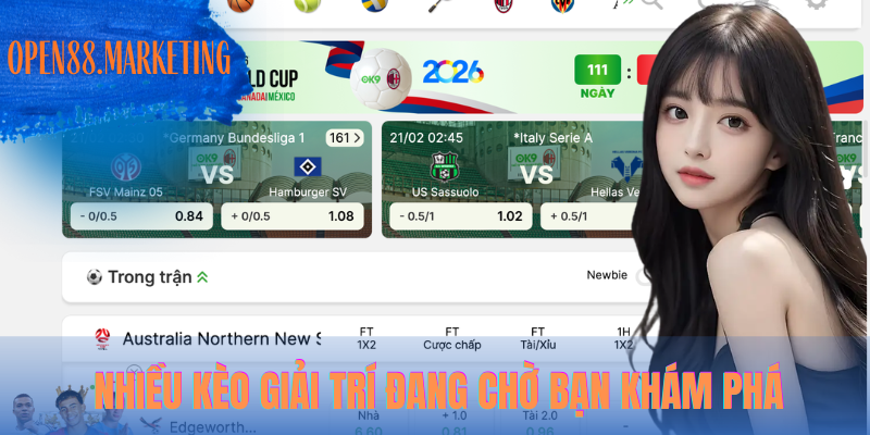 CMD368 Sports OPEN88 – Kèo Chuẩn, Odds Đẹp, Dễ Thắng Lớn