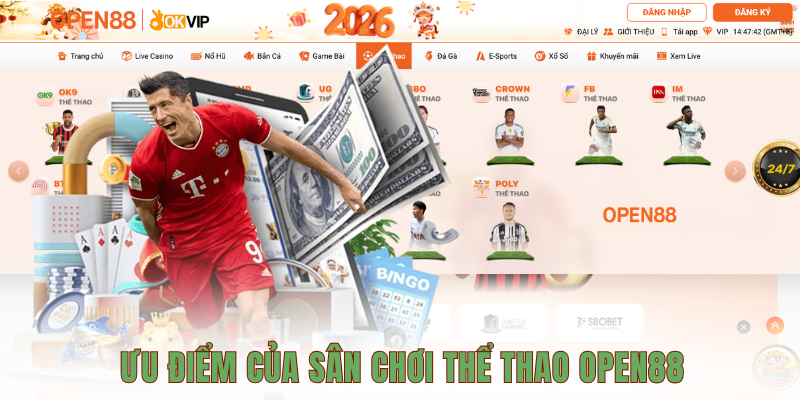 Thể Thao OPEN88 – Sân Chơi Cá Độ Trả Thưởng Cực Khủng